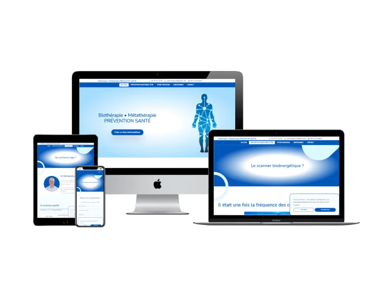 Showroom agence web freelance : Création site vitrine Patrick Léger thérapeute