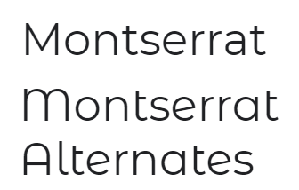 Polices site Conseil Digistratégie Monserrat et Montserrat alternates