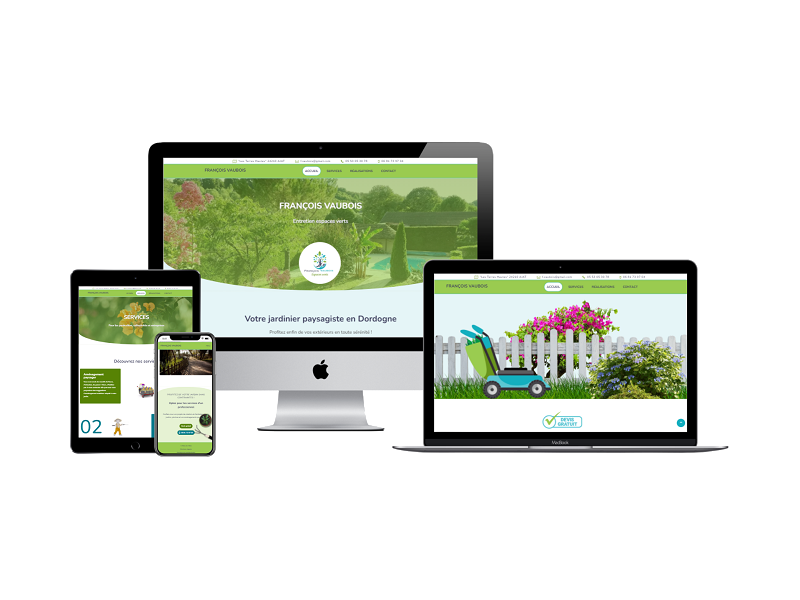 Showroom : création site Web pour un paysagiste