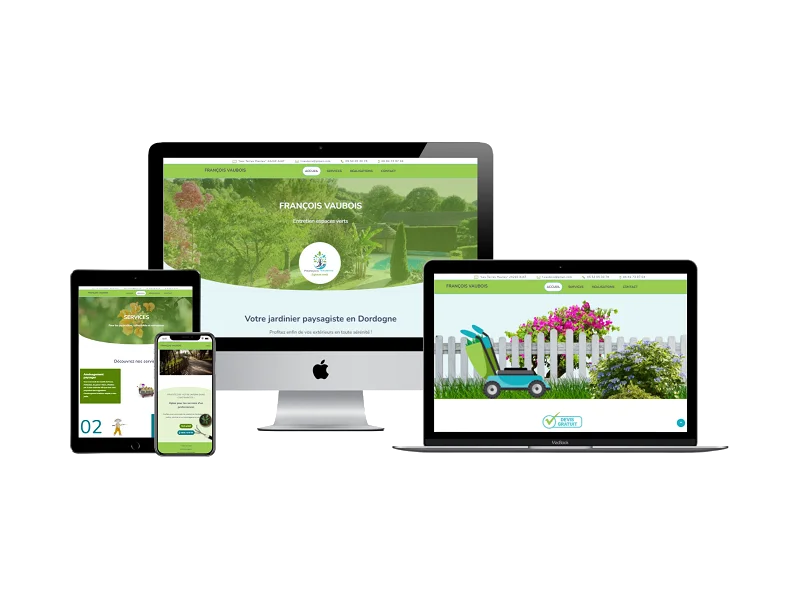 Showroom : création site Web pour un paysagiste